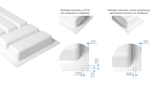 Блок для ножей BLӦKI PC15/W/206x430 (W - Белый)