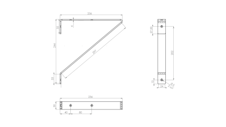 Полкодержатель DELTA P303W.4 (W - Белый)