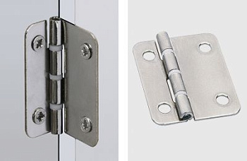 1022834 Средняя петля 626 асимметричная для складной двери, сталь, никелированная