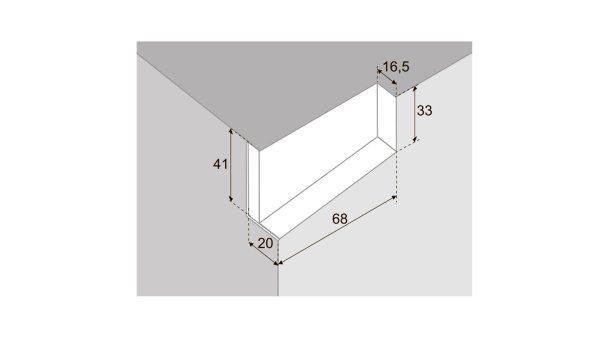 CHP01/W/R - Заглушка д/навеса модели 01 (белый), правая (Boyard)
