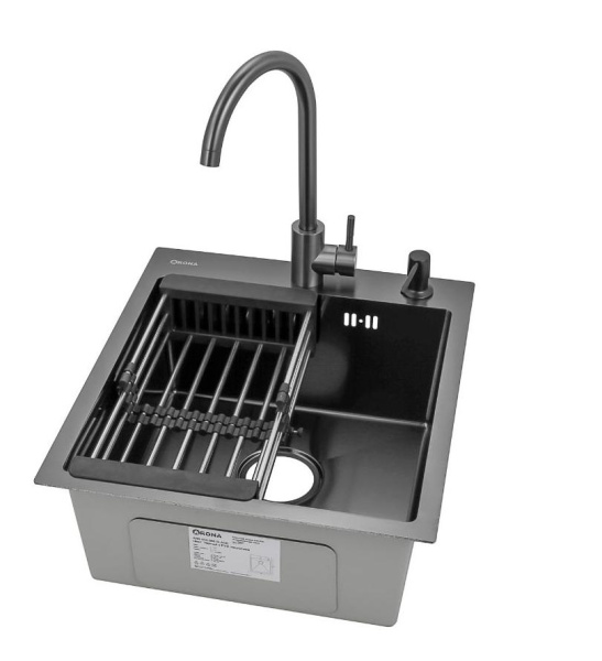 Мойка ARS 450*505 мм BLACK PVD NANO арт.37696 ARONA