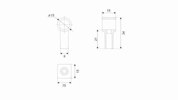 Держатель HOLD Original RN001BL.23 (BL - Матовый чёрный)
