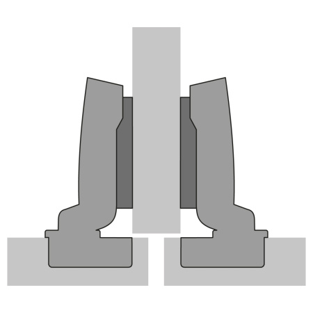 9090270 Петля Sensys 8631i, угол 95гр, чашка TH52 D35, средняя стенка, B3