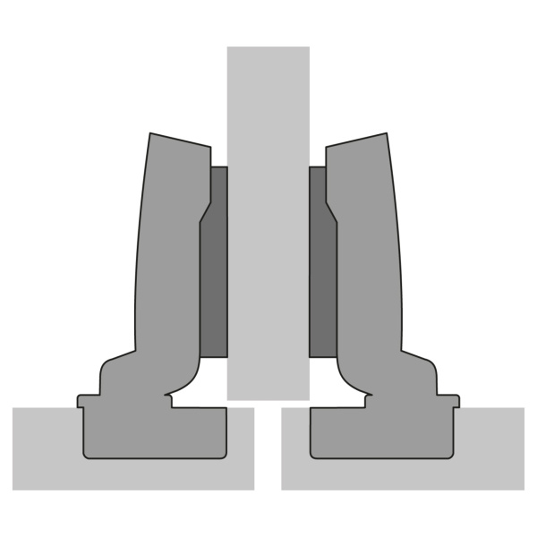 9071206 Петля Sensys 8645i, угол 110гр, чашка TH52 D35, средняя стенка, B3