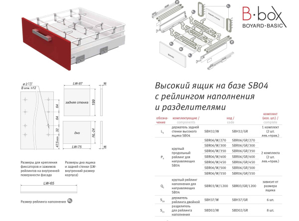 Держатель рейлинга наполнения двойной SBH37/GR