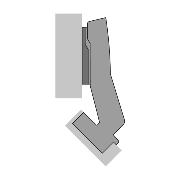 9088019 Петля Sensys 8639i, угол корпуса W45, угол 95гр, чашка TH52 D35, накладная, B2