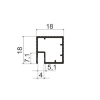CZ1 Профиль-царга задний для нижних баз, L=4м, Серебро (А00) MODUS