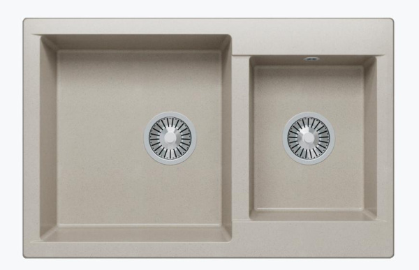 Мойка прямоугольная BRIG-772 (№14 Серый) арт. 621473 Polygran