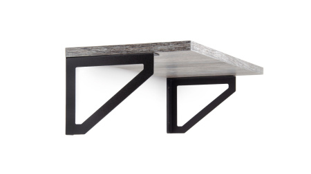 Полкодержатель CORNER P306BL.4 (BL - Матовый чёрный), компл (2шт.)