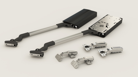 Подъемный механизм TOP STAY ST, нагрузка 3,7-7,2 кг, высота h=650-729мм, Серый арт.16509 DTC