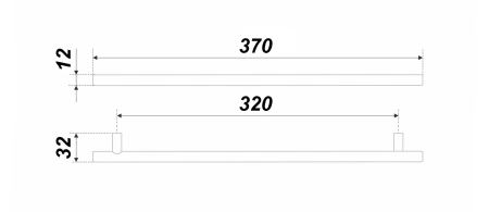 Мебельная ручка AGENT RR007SST.5/320 (SST - Нержавеющая сталь)