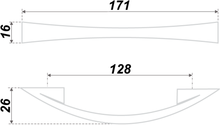 RS005SC.4/128 (Ручка мебельная)