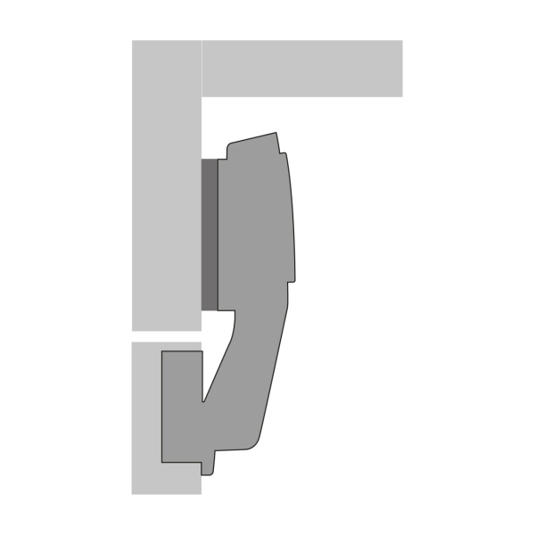 9088021 Петля Sensys 8639i, угол корпуса W90, угол 95гр, чашка TH52 D35, вкладная, B4