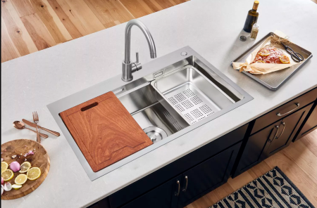 Мойка AMOLLET (600*480*220 мм.) толщина 3 мм. дно 1,2 мм. (Сатин)