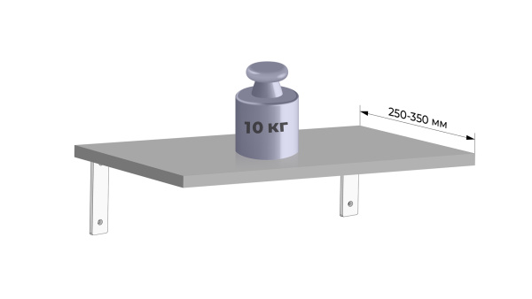 Полкодержатель BASE P301W.4 (W - Белый)
