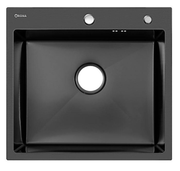 Мойка 550*505 мм BLACK PVD NANO арт. 37702 ARONA