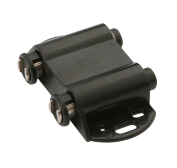 Магнитный держатель MH02/Bl для 2-х стеклянных фасадов (черный)