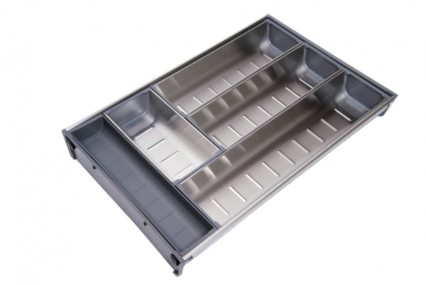 PC04/GR/280x422 - Поддон д/столовых приборов (серый), Boyard