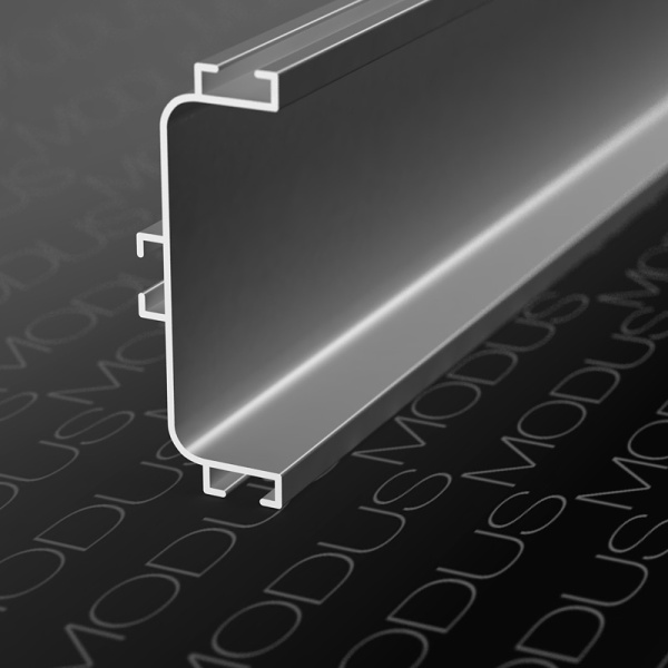 KB91 Профиль горизонтальный C-образный для нижних баз 4м, Белый матовый (А11) MODUS