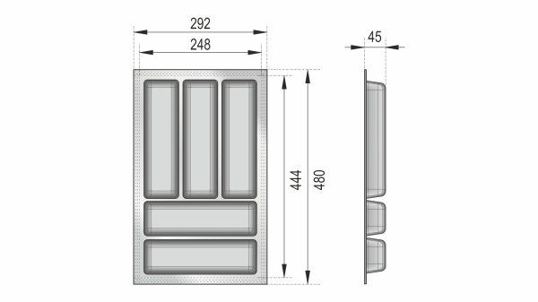 Блок-константа для столовых приборов BLӦKI PC14/GRPH/292x480 Boyard