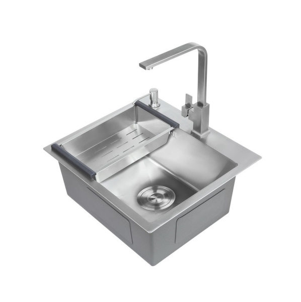 Мойка AMOLLET (500*450*220 мм.) толщина 3 мм. дно 1.2 мм. (Сатин)