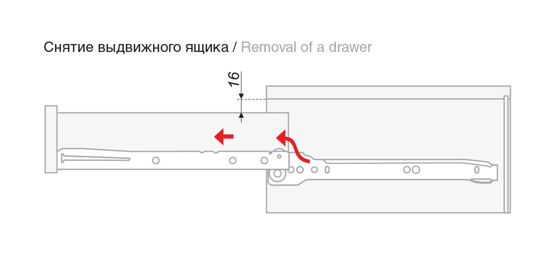 Роликовые направляющие для выдвижных ящиков схема установки