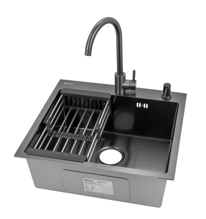 Мойка ARS 500*505 мм BLACK PVD NANO арт. 37699 ARONA