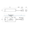 Выкл ИК РМ 218DR на движ.руки, 83*35*19мм, 100-240В, max 60Вт, Белый (GLS)
