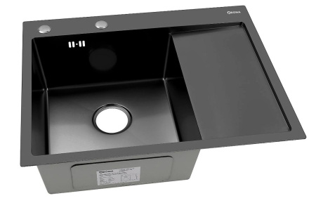 Мойка ARS 650*505 мм L-левая, BLACK PVD NANO арт. 37711 ARONA