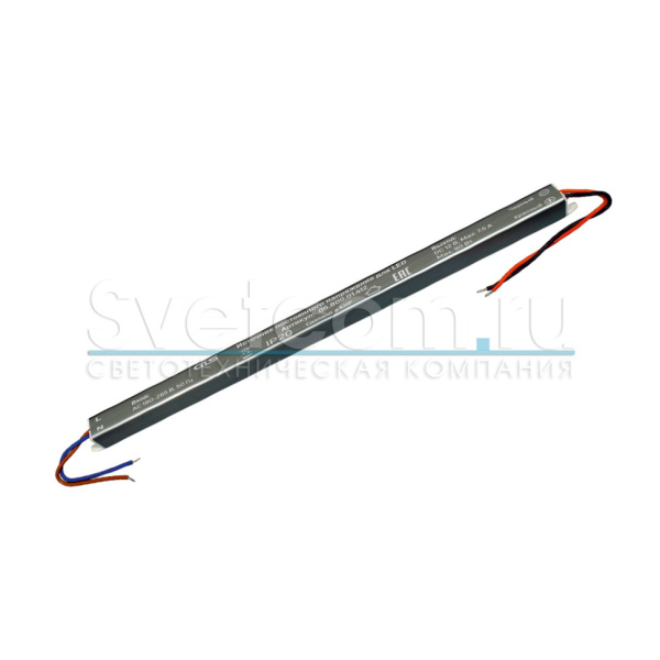 ИП стаб.напр. IP20 д/LED 220/12В, max90ВТ, алюм.корп. 360*17,5*17,5мм (GLS)