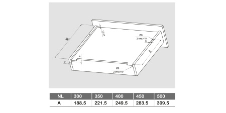 Направляющие механизмы В-Slide DB7774Zn/450 скрытого монтажа с доводчиком