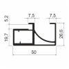 MF22 Профиль-ручка 5,5м, Черный NEW (А26) MODUS