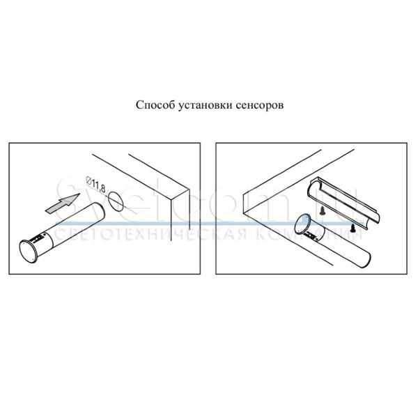 Выкл. сенс.DBP-S/DR дверь/рука д/ беспров. выкл. DBP, расст. до 15м.,аккум , встр/держ., Белый (GLS)