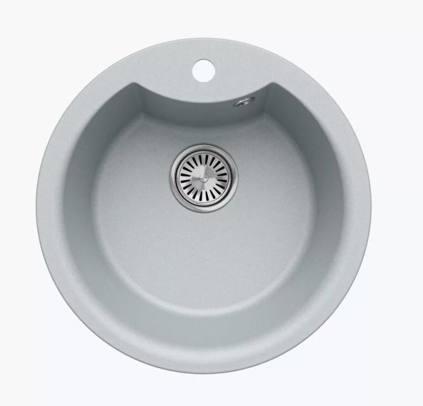 Мойка круглая Tolero Classic R-108E (Платина) арт. 855847