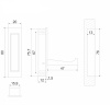 Мебельный крючок FANTOM K100BN.12 (BN - Черный никель)