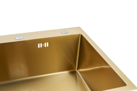 Мойка ARS 650*505 мм L-левая, GOLD PVD NANO арт. 37710 ARONA